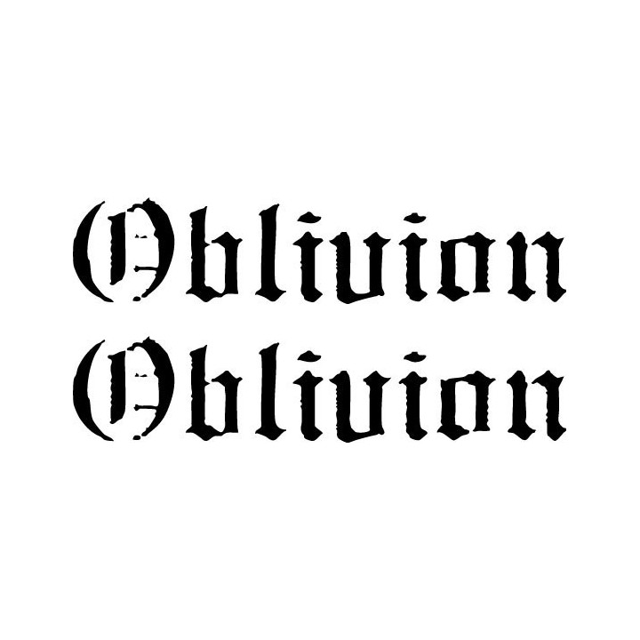 Oblivion Metal Band Stickers – Death Metal Decals (2-Pack)