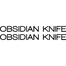 Obsidian Knife Stickers – Black Metal Band Decals (2-Pack)