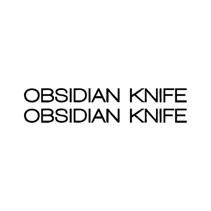 Obsidian Knife Stickers – Black Metal Band Decals (2-Pack)