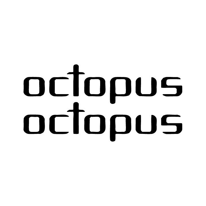 Octopus Band Stickers – Psychedelic Rock Decals (2-Pack)