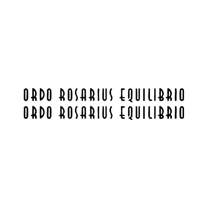 Ordo Rosarius Equilibrio Stickers – Neofolk Decals (2-Pack)