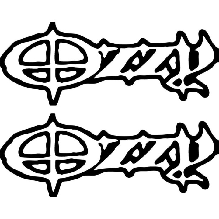 Ozzy Osbourne Stickers – Black Sabbath Metal Decals (2-Pack)