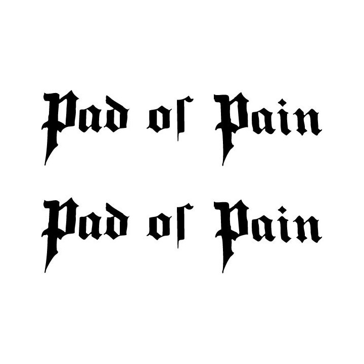 Pad of Pain Stickers – Metal Band Decals (2-Pack)