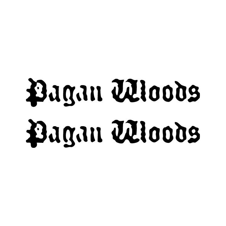 Pagan Woods Stickers – Black Metal Band Decals (2-Pack)
