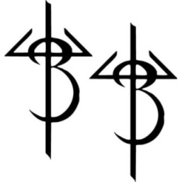 Painted Black Stickers – Doom Metal Band Logo (2-Pack)