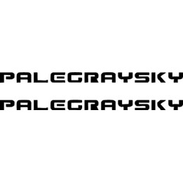 Pale Gray Sky Stickers – Alternative Rock Decals (2-Pack)
