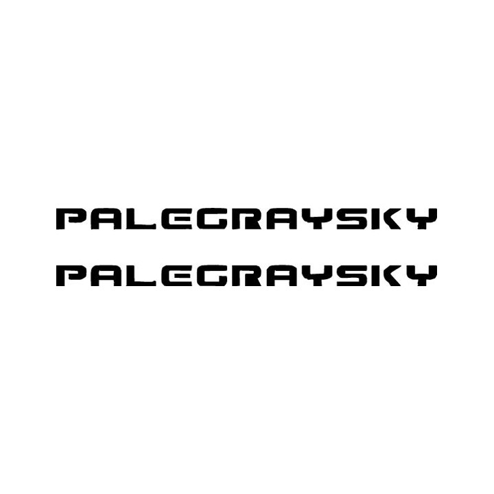 Pale Gray Sky Stickers – Alternative Rock Decals (2-Pack)