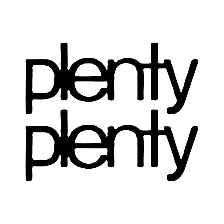 Plenty Band Stickers – Art Rock Logo Decals (2-Pack)