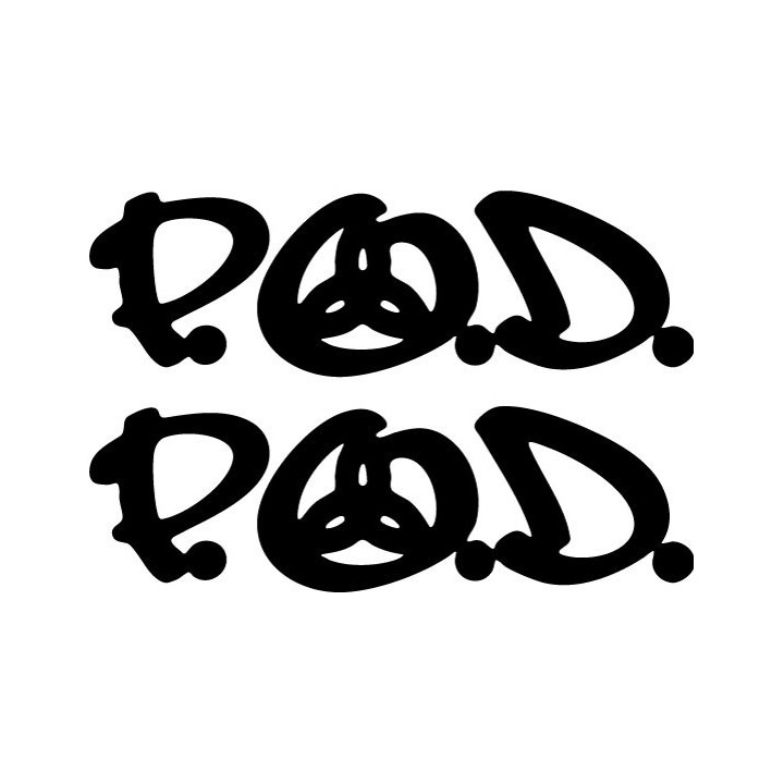 P.O.D. Stickers – Satellite Nu Metal Decals (2-Pack)