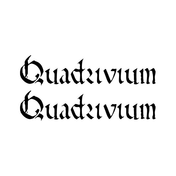 Quadrivium Stickers – Progressive Black Metal Decals (2-Pack)
