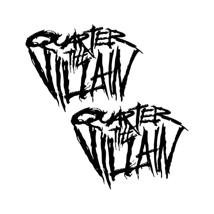 Quarter the Villain Stickers – Rock Band Decals (2-Pack)