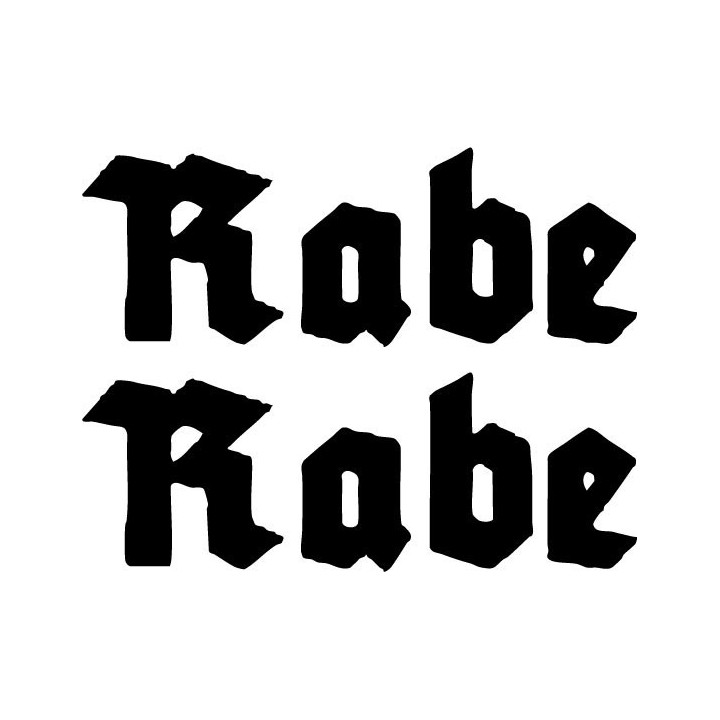 Rabe Stickers – German Rock Band Logo Decals (2-Pack)