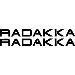 Radakka Stickers – Heavy Metal Band Logo Decals (2-Pack)