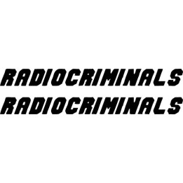 Radio Criminals Stickers – Alternative Rock Decals (2-Pack)