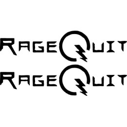 Ragequit Band Stickers – Metalcore Decals (2-Pack)