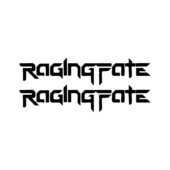 Raging Fate Stickers – Metal Band Logo Decals (2-Pack)