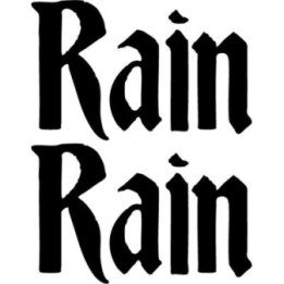Rain Rain Stickers – Goth Rock Band Decals (2-Pack)