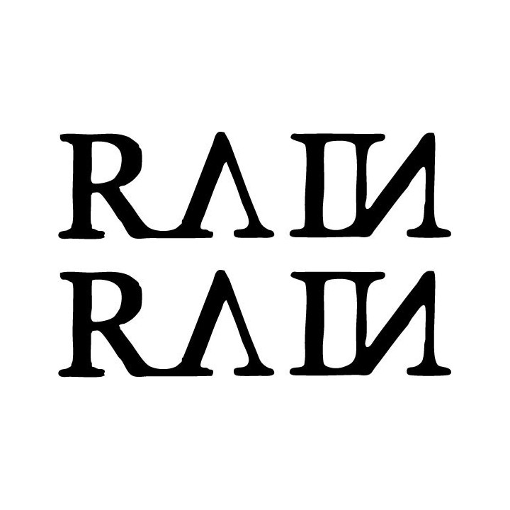 Rain Band Logo Stickers – Rock Music Decals (2-Pack)