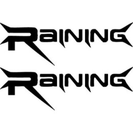 Raining Band Stickers – Alternative Rock Decals (2-Pack)