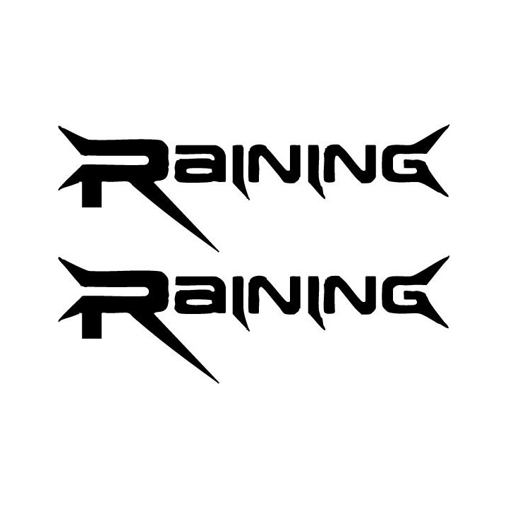 Raining Band Stickers – Alternative Rock Decals (2-Pack)