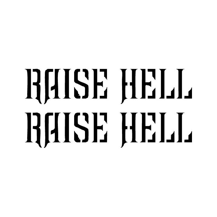 Raise Hell Stickers – Swedish Thrash Metal Decals (2-Pack)