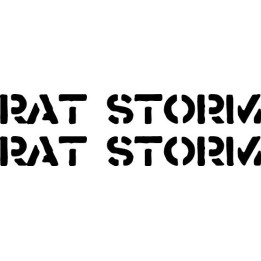 Rat Storm Stickers – Crust Punk Band Decals (2-Pack)