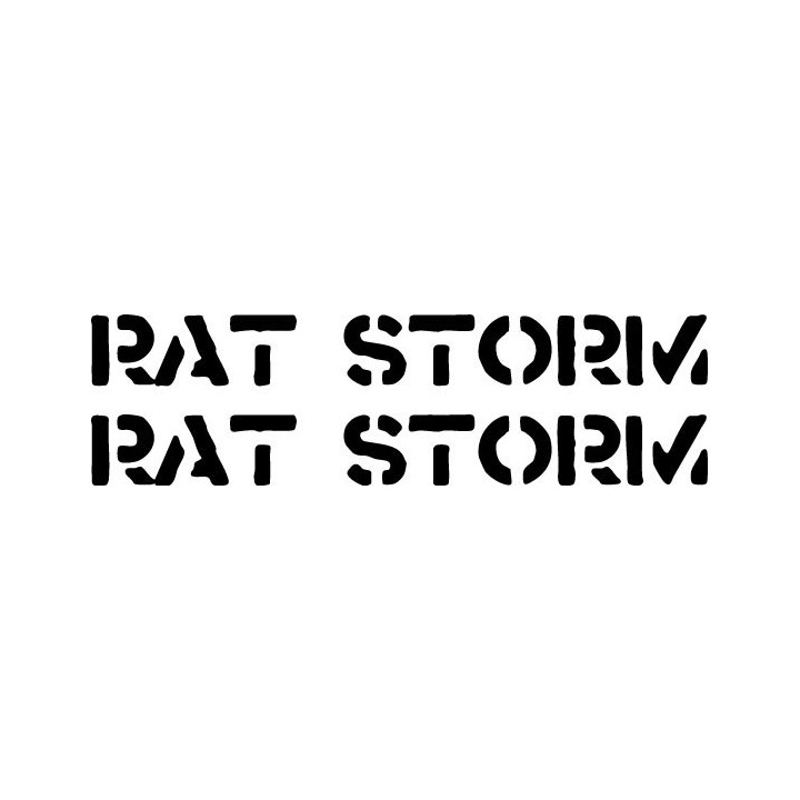 Rat Storm Stickers – Crust Punk Band Decals (2-Pack)