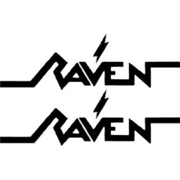 Raven Stickers – NWOBHM Heavy Metal Decals (2-Pack)