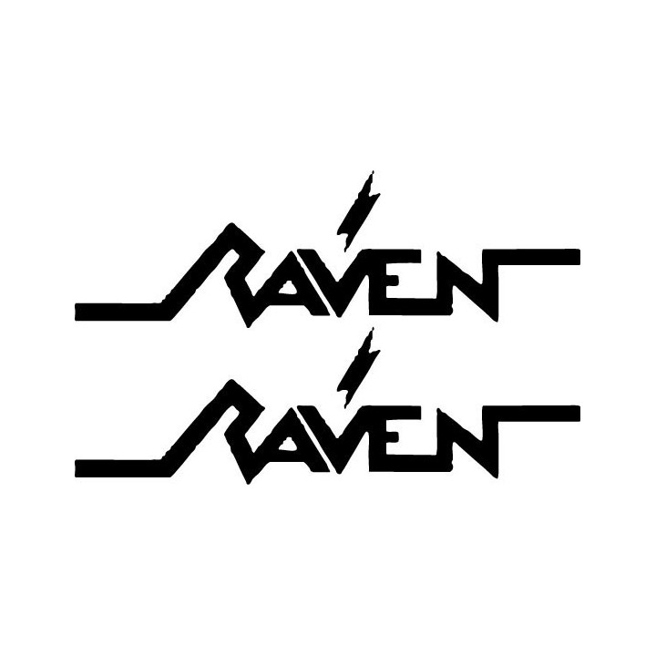 Raven Stickers – NWOBHM Heavy Metal Decals (2-Pack)