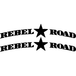 Rebel Road Stickers – Southern Rock Decals (2-Pack)