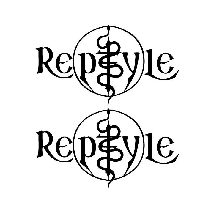 Reptyle Stickers – Gothic Rock Band Decals (2-Pack)