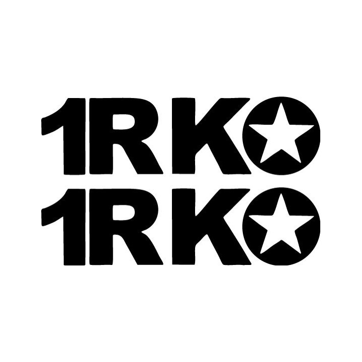 1RKO Stickers – Wrestling RKO Decals (2-Pack)