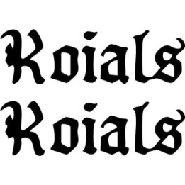 Roials Stickers – Punk Rock Band Logo Decals (2-Pack)