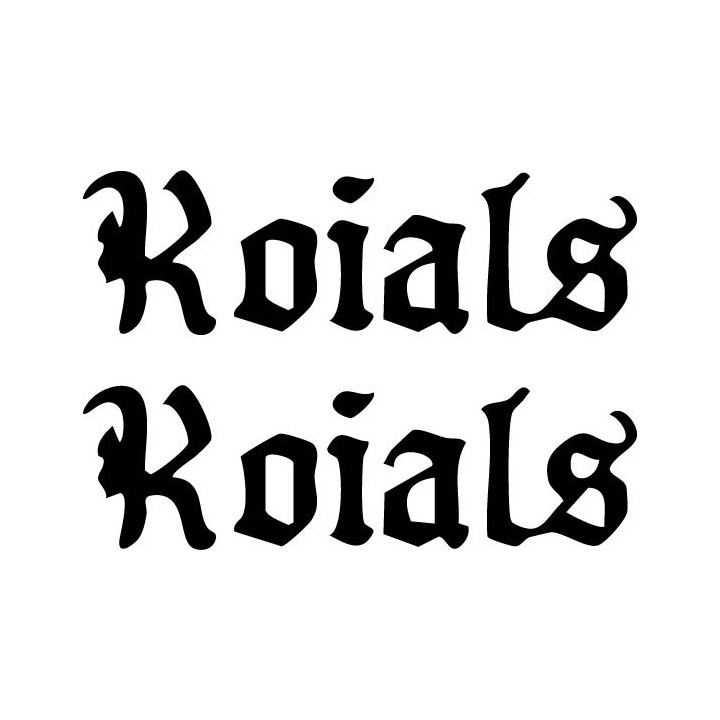 Roials Stickers – Punk Rock Band Logo Decals (2-Pack)