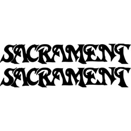 Sacrament Stickers – Heavy Metal Band Decals (2-Pack)
