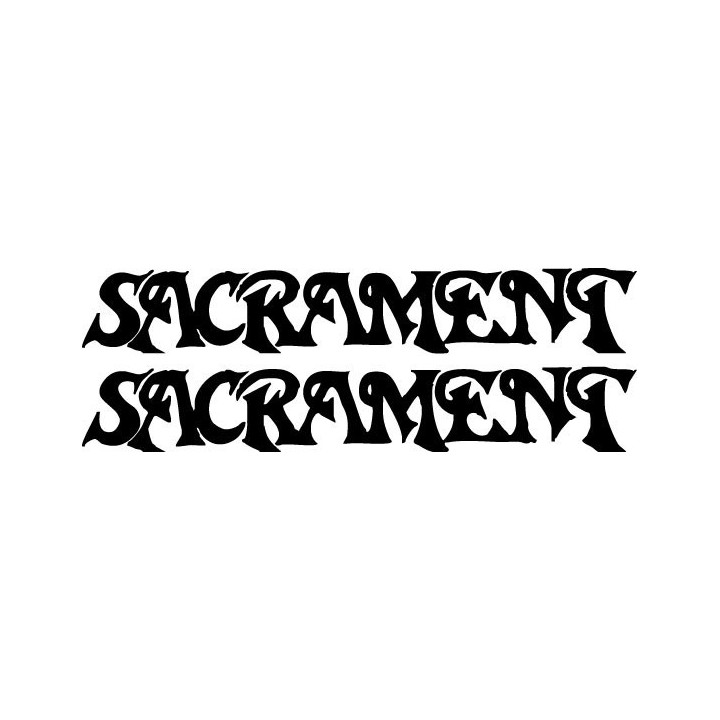 Sacrament Stickers – Heavy Metal Band Decals (2-Pack)
