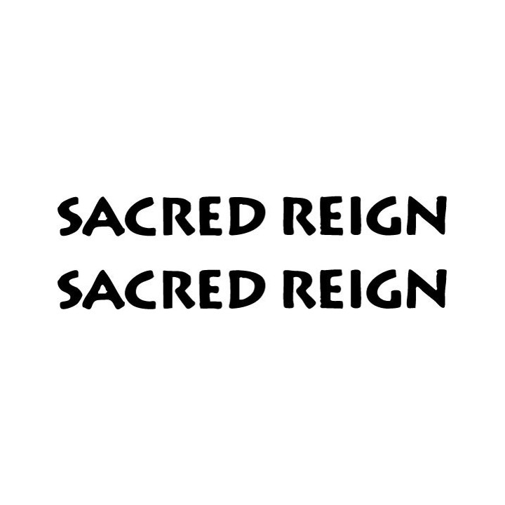 Sacred Reign Stickers – Heavy Metal Band Decals (2-Pack)