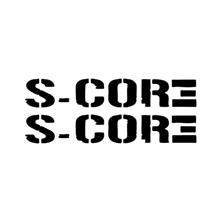 S-Core Band Stickers – Hardcore Punk Decals (2-Pack)