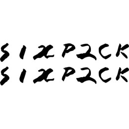 Sixpack Band Stickers – Hard Rock Music Decals (2-Pack)