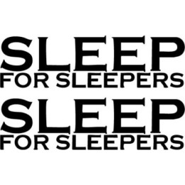 Sleep For Sleepers Stickers – Band Music Decals (2-Pack)