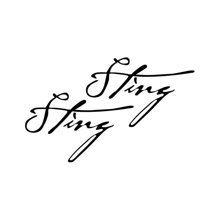 Sting Signature Stickers – The Police Music Decals (2-Pack)