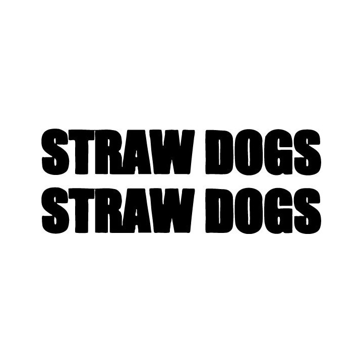 Straw Dogs Stickers – Hardcore Punk Decals (2-Pack)