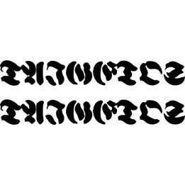 Taigetos Stickers – Black Metal Band Logo Decals (2-Pack)