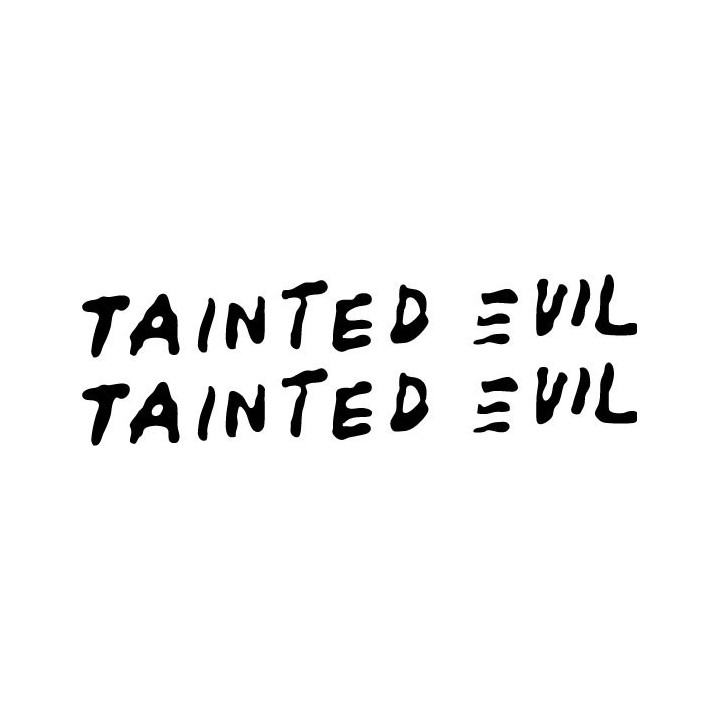Tainted Evil Stickers – Death Metal Band Decals (2-Pack)