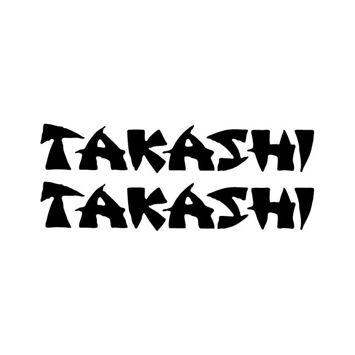 Takashi Stickers – Japanese Heavy Metal Decals (2-Pack)