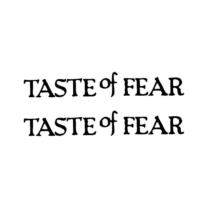 Taste of Fear Stickers – Grindcore Punk Decals (2-Pack)