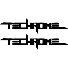 Techrome Stickers – Rock Band Logo Decals (2-Pack)