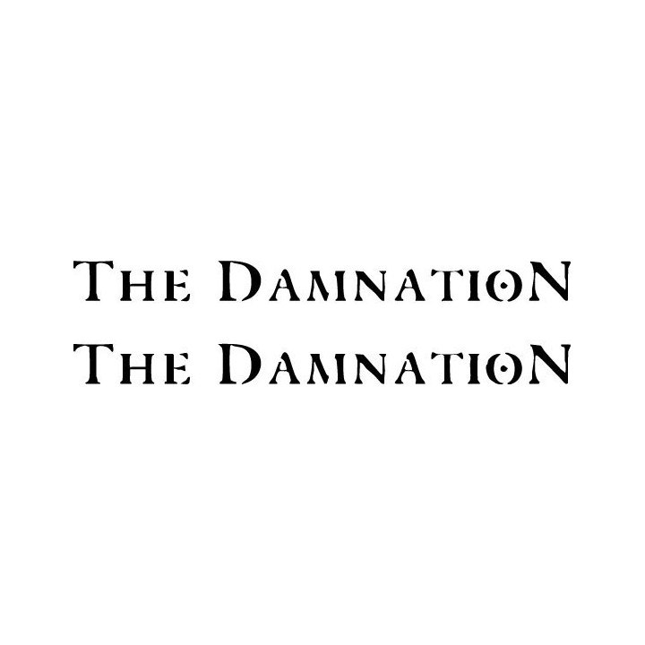 The Damnation Band Stickers – Metal Logo Decals (2-Pack)