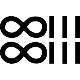 The Infinite Three Stickers – Band Logo Decals (2-Pack)