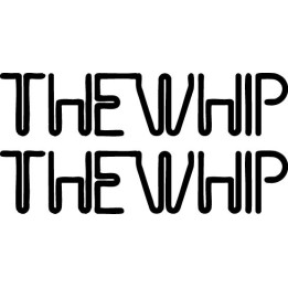 The Whip Stickers – Indie Dance Music Decals (2-Pack)